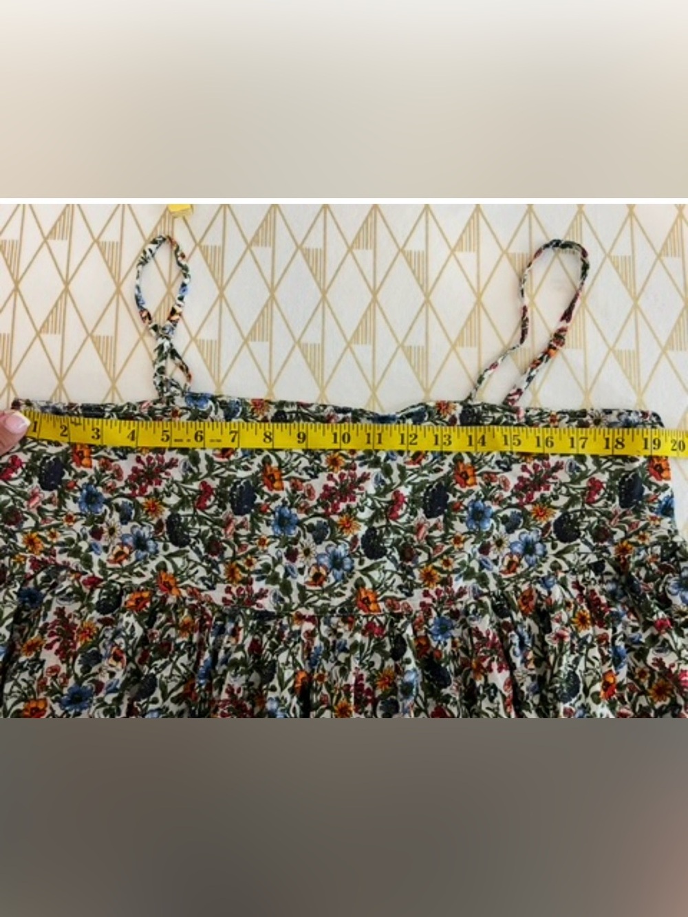 NATURAL LIFE Nina Cotton Blend Floral Maxi Dress Size L - Picture 9 of 11